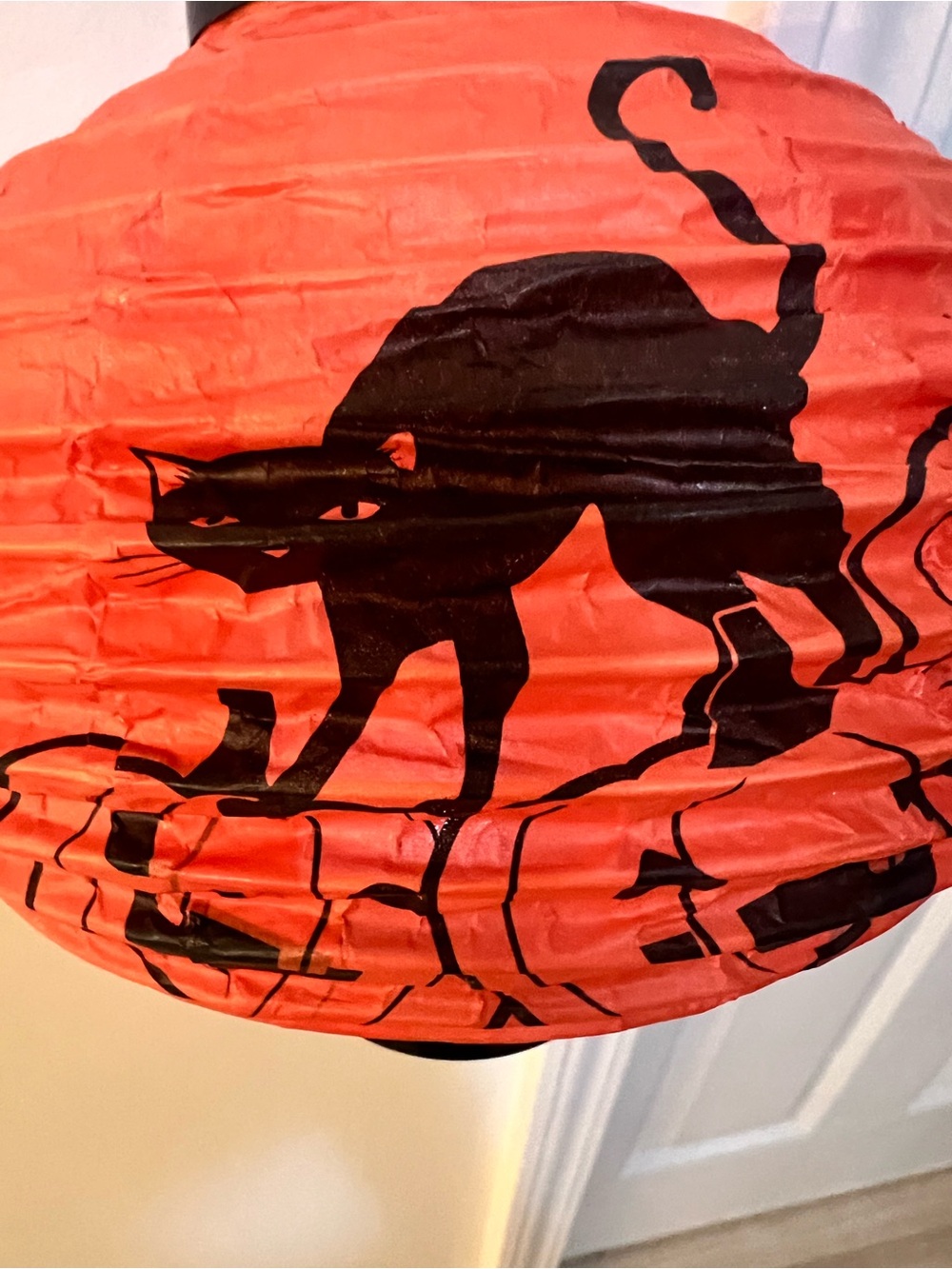 Vintage lit Halloween Lantern